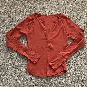 Free People Warmstone Billie Layering Top Size Medium